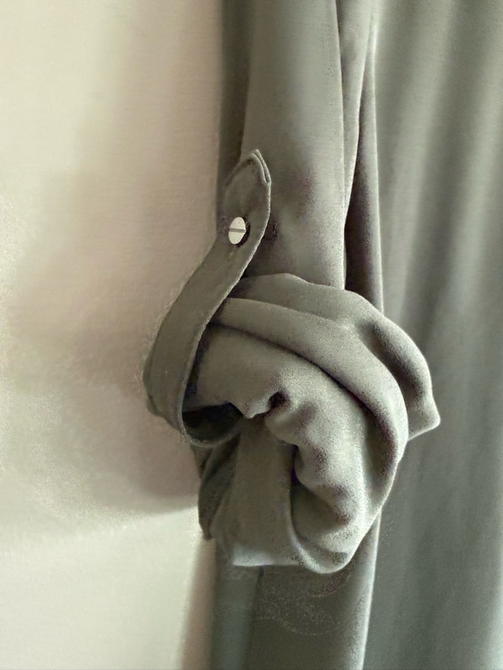 Mossimo Supply Co. Olive Green Shirt with Collar - Picture 2 of 7